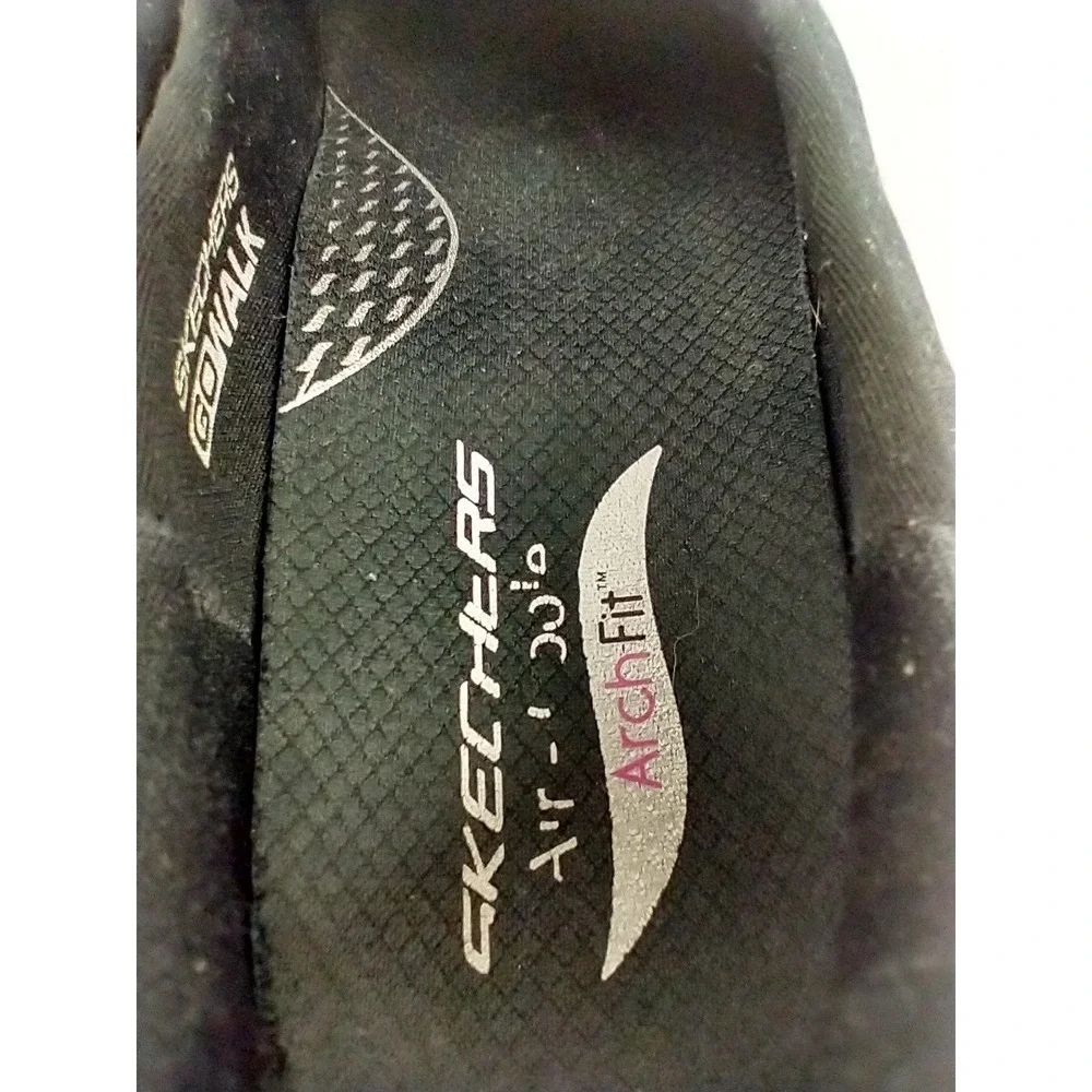 Skechers‎ GoWalk Arch Fit Black Slip On Walking Shoes 124411 Womens 9